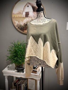 Peach Love California Olive Green Ribbed Sweater
